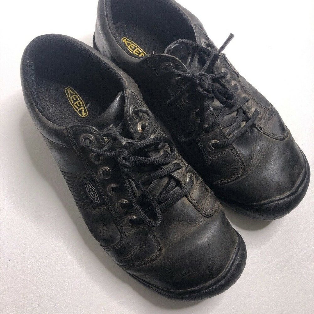 KEEN Leather Casual Shoes Dark Brown Men's Size 10